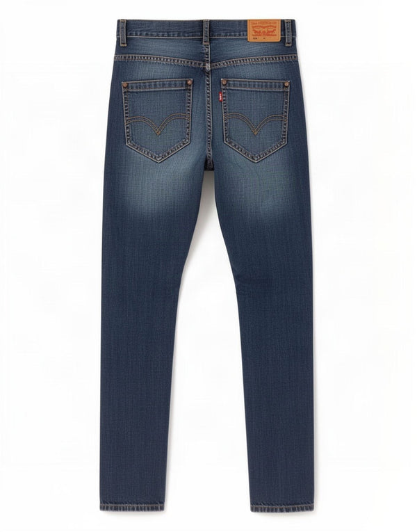 Levi's Ragazzi 508 Jeans affusolati vestibilità regolare 11-12 anni W26 L27 Cotone blu
