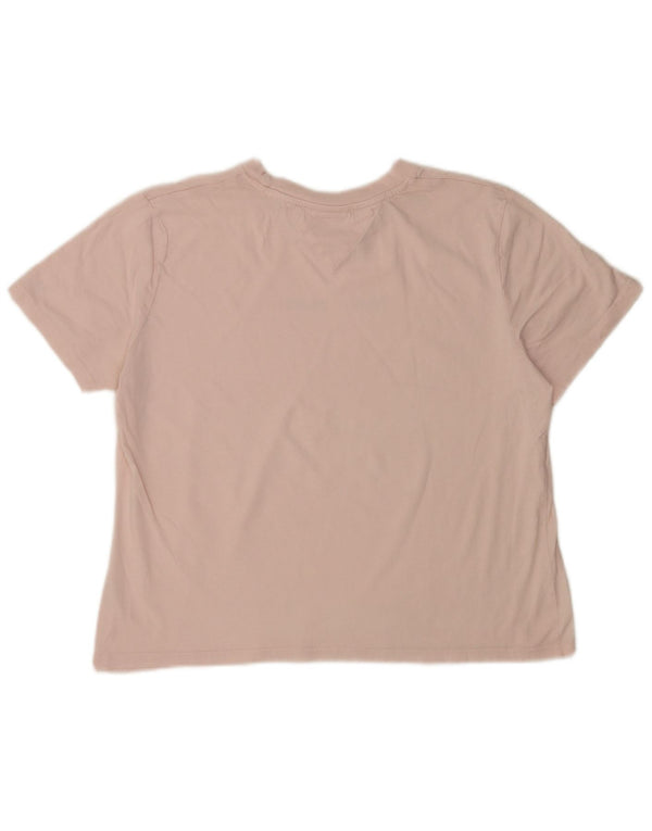 TOMMY HILFIGER T-shirt corta da donna Top UK 16 Large Rosa