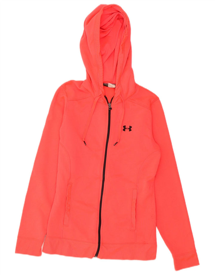 Maglione con cappuccio e zip da donna Under Armour UK 10 piccolo poliestere rosa