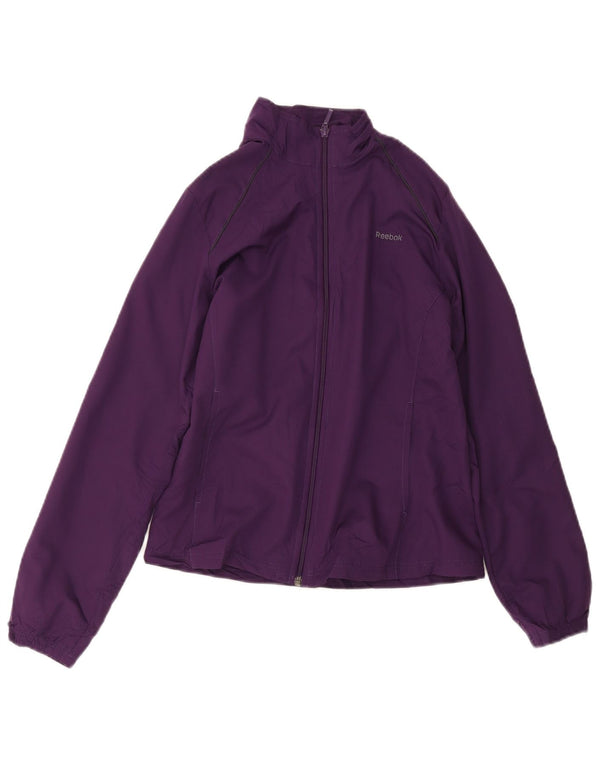 Giacca da tuta da donna Reebok Loose Fit UK 6 XS Viola Poliestere