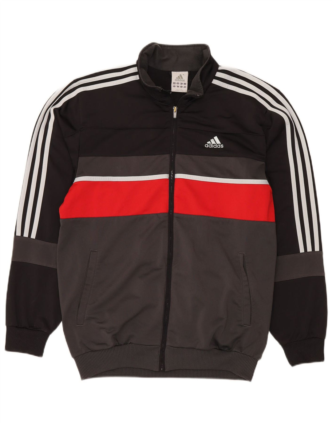 Giacca da tuta da uomo Adidas UK 38/40 Medium Black Colourblock