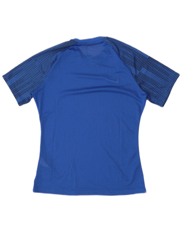 T-shirt Nike Dri Fit Slim Fit da uomo in poliestere a righe blu medio
