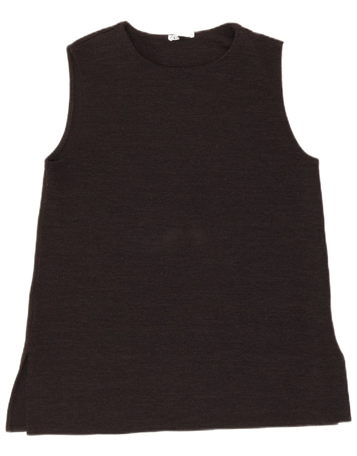 Canottiera ZARA da donna UK 12 media nera