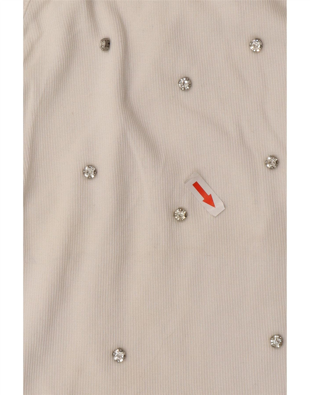 Top corto alla caviglia da donna Zara UK 8 piccolo bianco