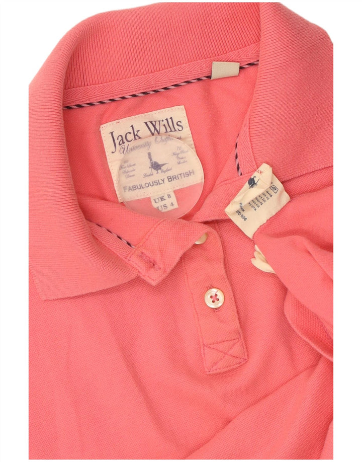 Polo da donna JACK WILLS UK 8 piccola in cotone rosa