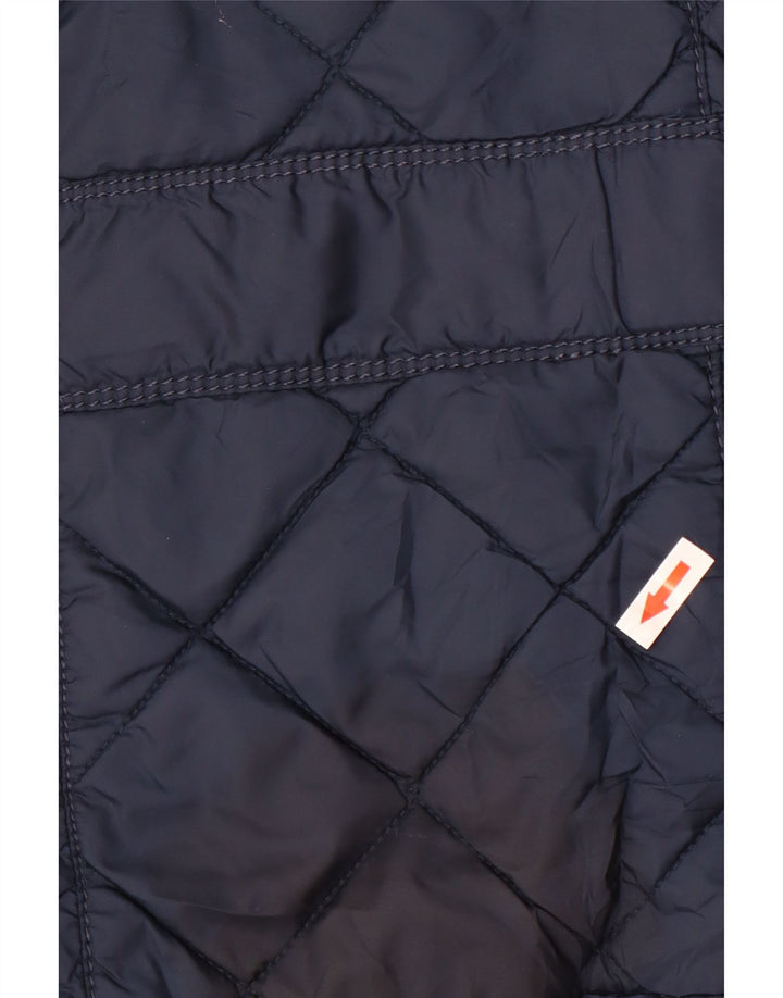 Giacca trapuntata da uomo Zara UK 38 poliestere blu navy medio