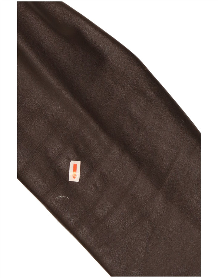 Giacca in pelle da uomo VINTAGE UK 40 grande in pelle marrone
