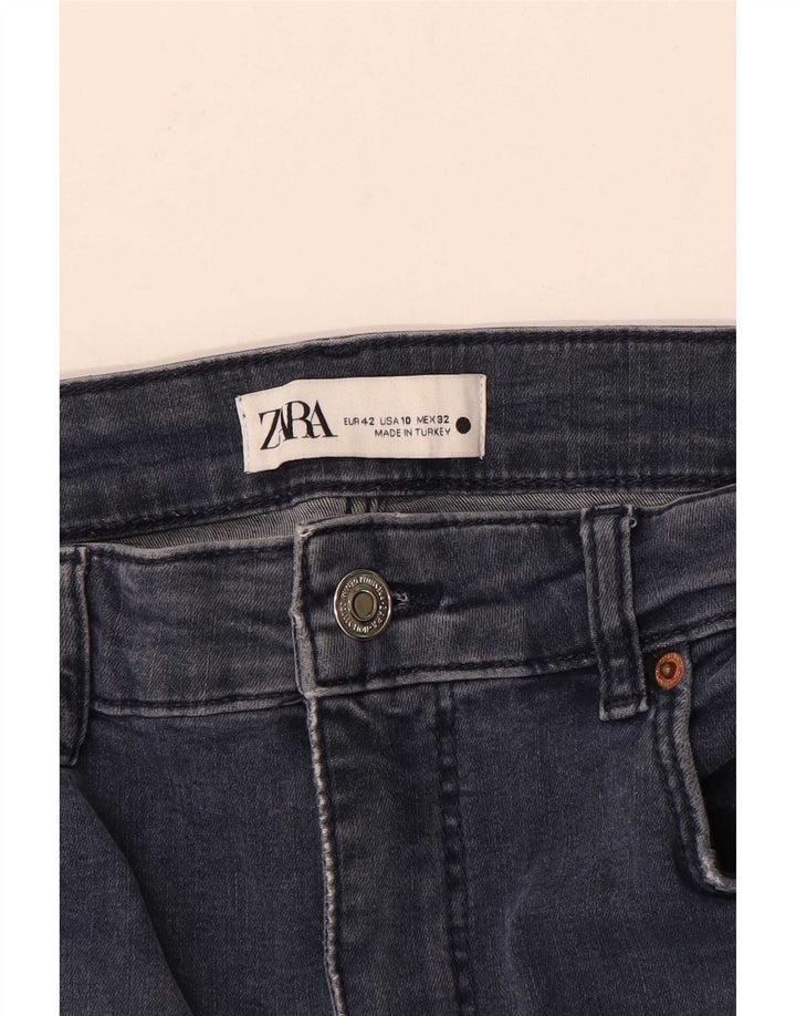 Jeans slim da donna Zara EU 42 Large W32 L28 Blu navy