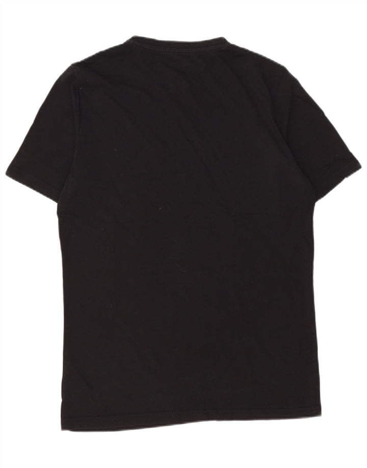 PUMA Mens Graphic T-Shirt Top Small Black Cotton