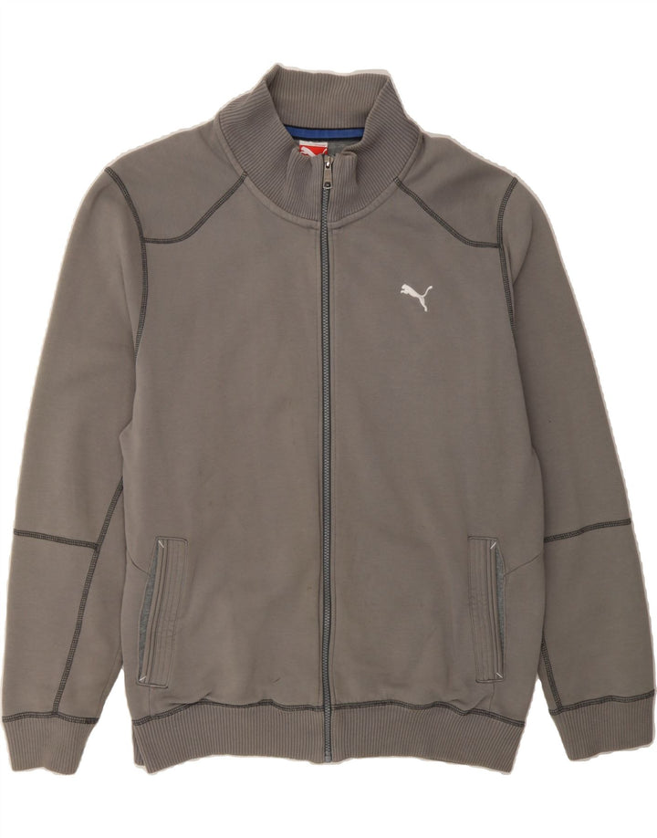 PUMA Mens Tracksuit Top Jacket XL Grey Cotton Vintage Puma and Second-Hand Puma from Messina Hembry 