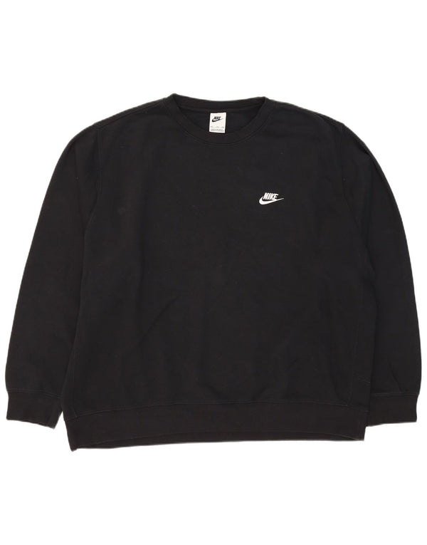 Felpa Nike Uomo Maglione 2XL Cotone Nero