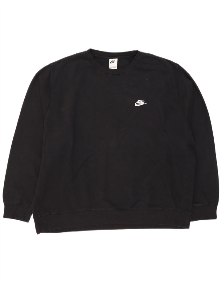 Felpa Nike Uomo Maglione 2XL Cotone Nero