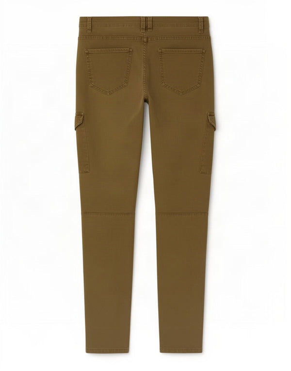 Pantaloni cargo slim da donna Zara EU 38 Small W30 L26 Khaki