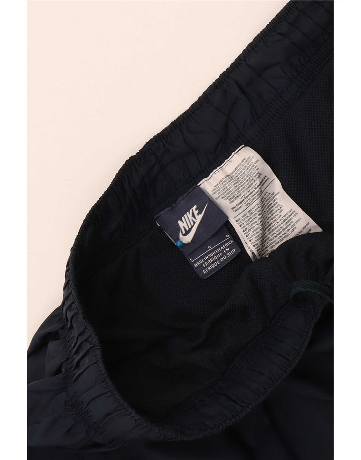 Pantaloni da tuta Nike Capri da uomo, grandi, in nylon color block blu navy
