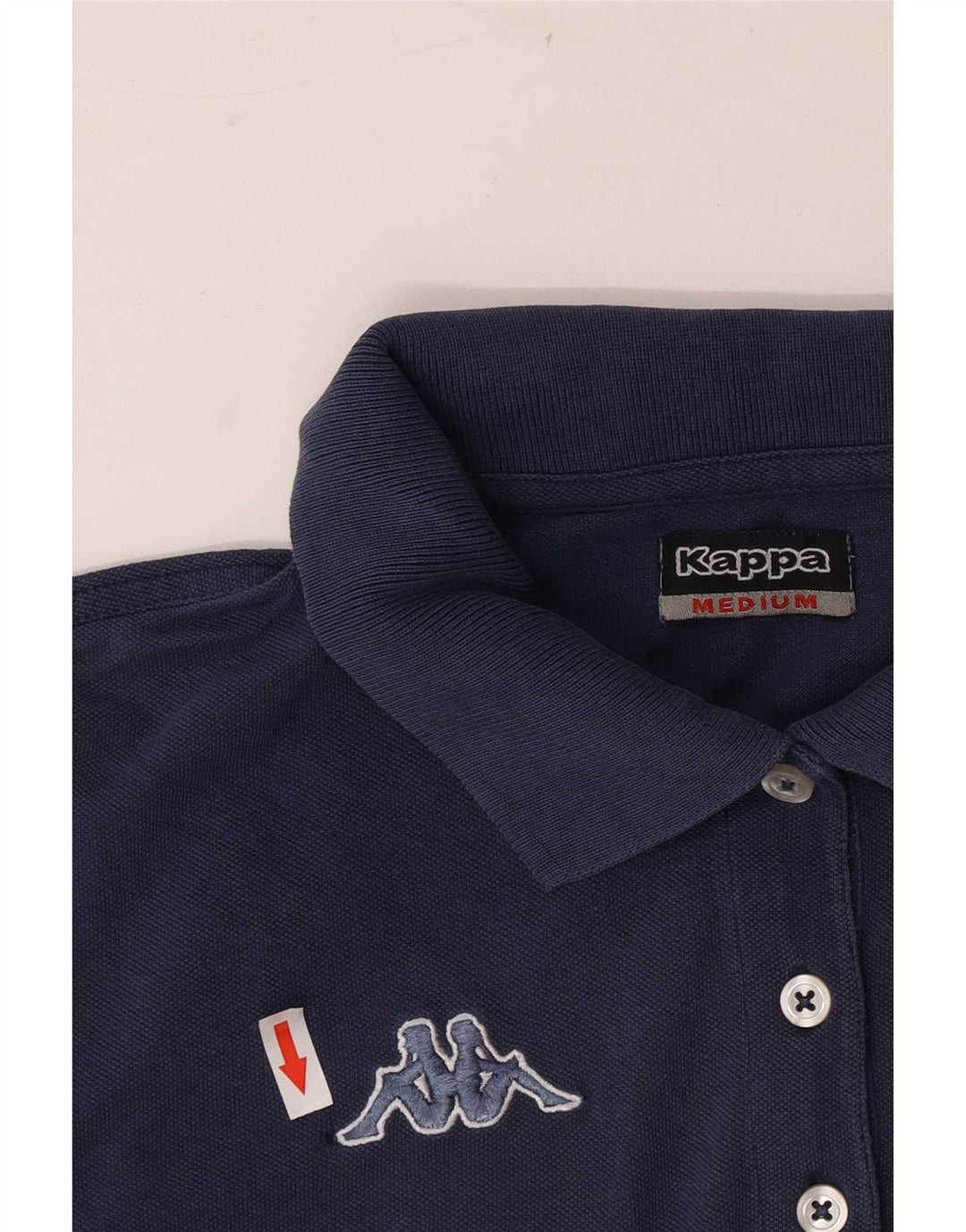 Polo Kappa da donna UK 12 medio blu navy in cotone