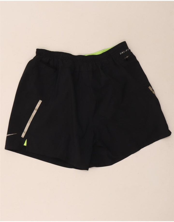Pantaloncini sportivi Nike Dri Fit da uomo UK 8 Small Nero Poliestere