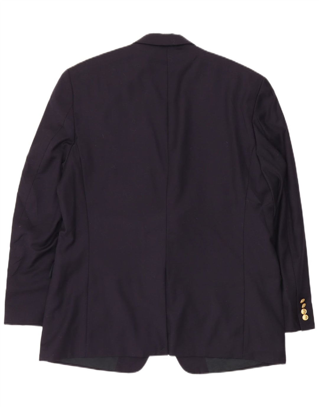 RALPH LAUREN Giacca blazer da uomo a 2 bottoni UK 44 2XL Lana blu navy