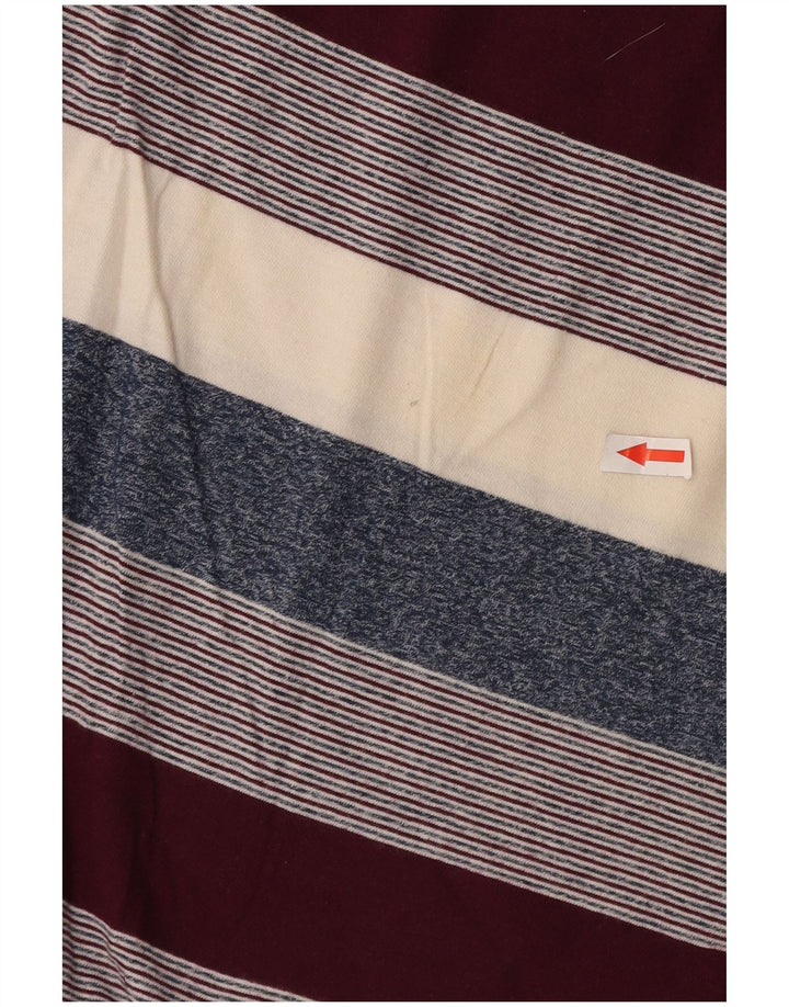 Polo da uomo Pierre Cardin grande in cotone a righe multicolori