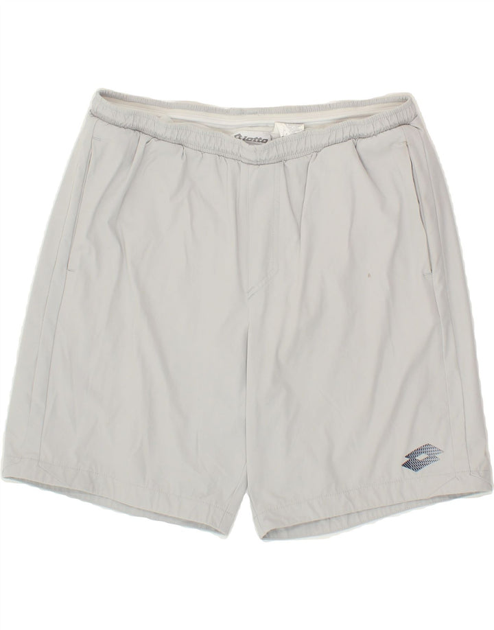 LOTTO Mens Sport Shorts Medium  Grey Polyester Vintage Lotto and Second-Hand Lotto from Messina Hembry 
