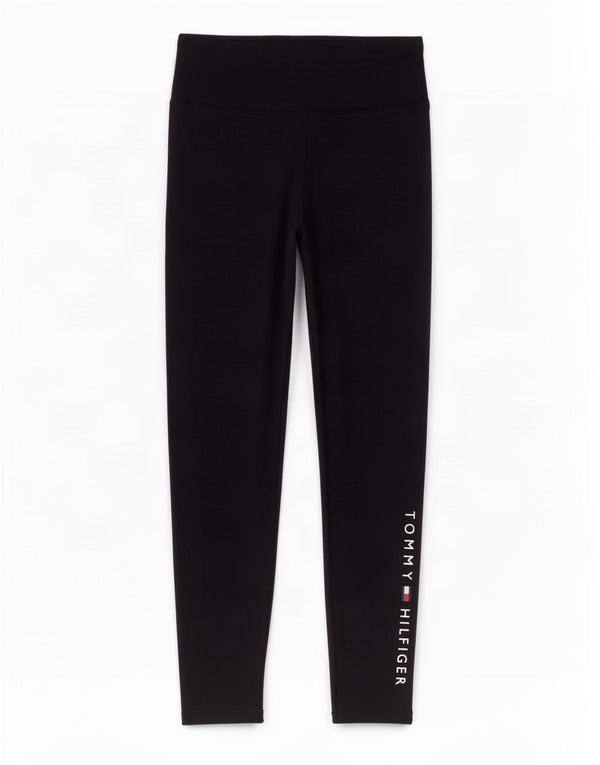 Tommy Hilfiger Womens Crop Graphic Leggings UK 12 Medium Navy Blue