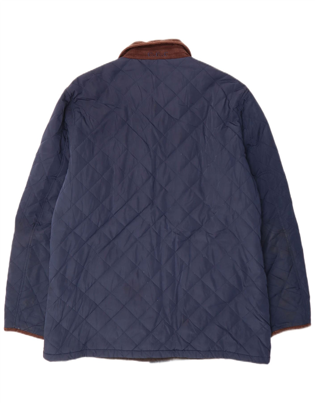 Crew Clothing Giacca trapuntata da uomo UK 44 2XL Poliestere color block blu navy