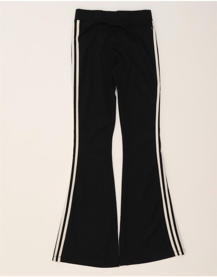 Pantaloni da tuta da donna Adidas Flare UK 12 Medium Nero Poliestere