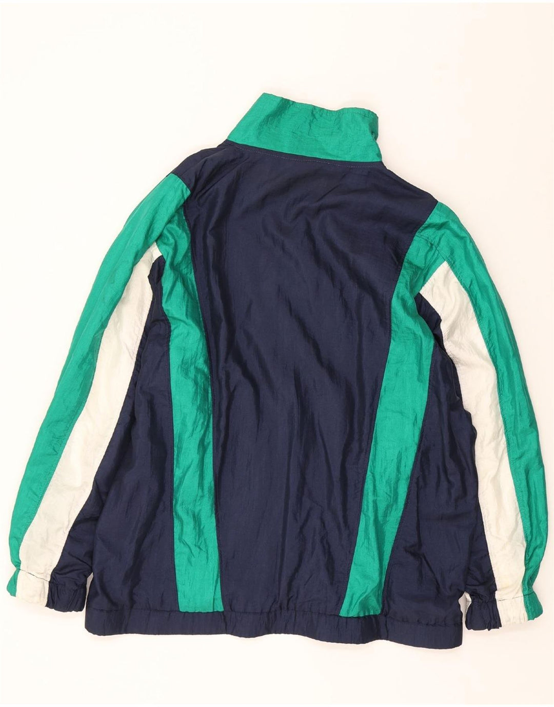 TRIGEMA Mens Tracksuit Top Jacket Large Navy Blue Colourblock Polyester Vintage Trigema and Second-Hand Trigema from Messina Hembry 
