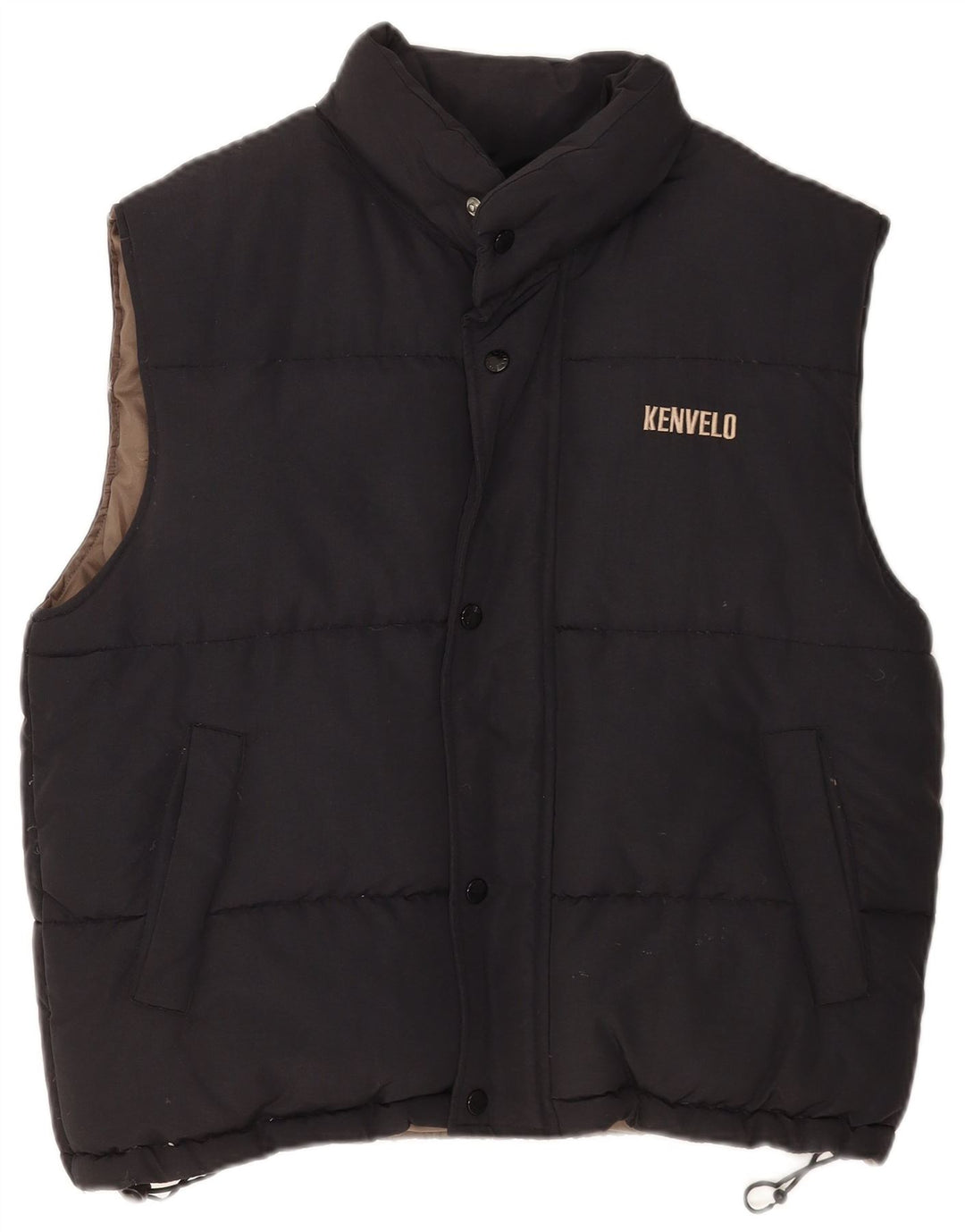 Gilet imbottito da uomo Kenvelo UK 38 nylon nero medio