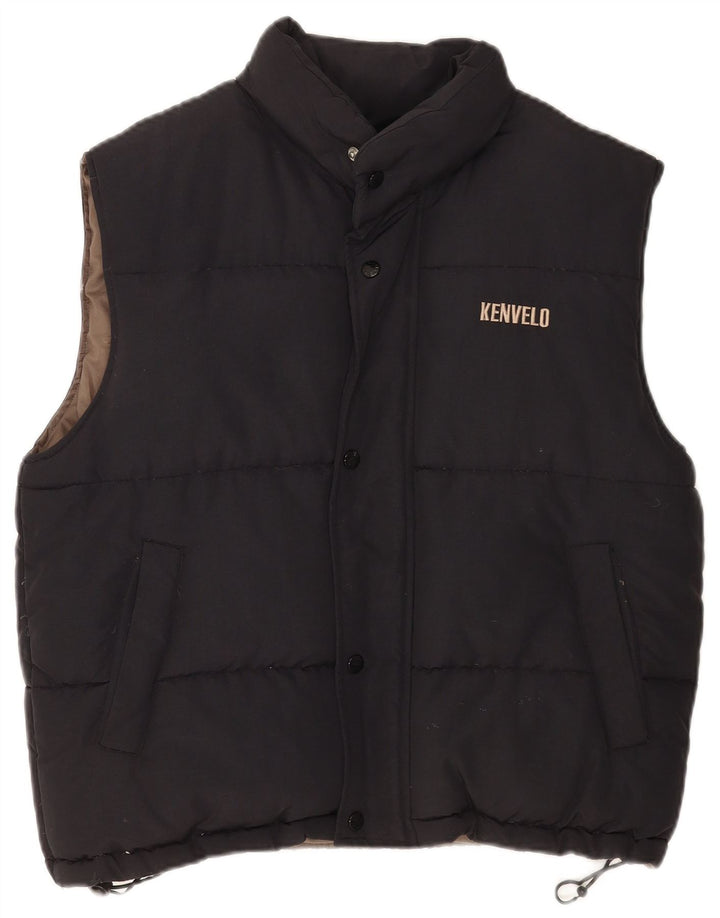 Gilet imbottito da uomo Kenvelo UK 38 nylon nero medio