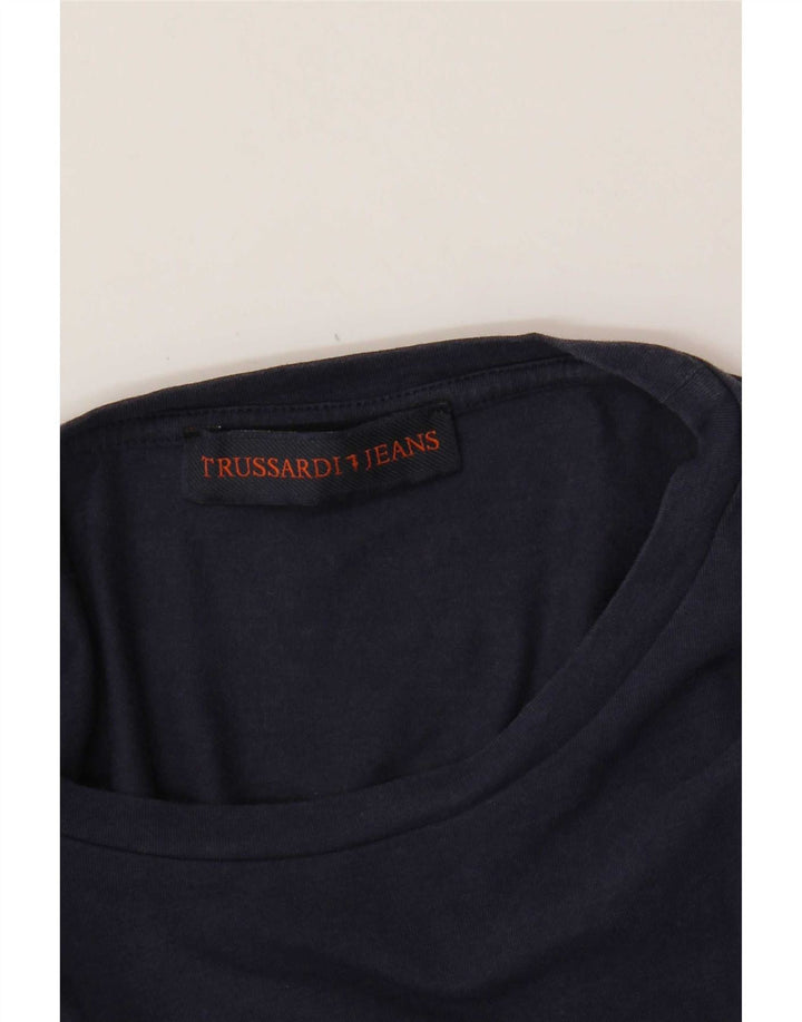 T-shirt Uomo Trussardi Jeans Top Small Blu Navy