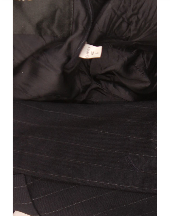 Giacca blazer doppiopetto da uomo Pierre Cardin UK 40 grande nera