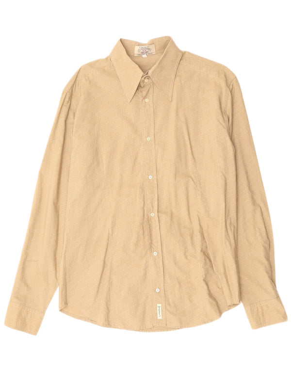 Armani Jeans Camicia Uomo Cotone Righe Large Beige