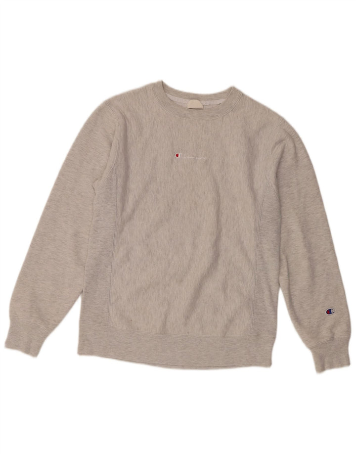 Felpa da uomo Champion Small in cotone grigio