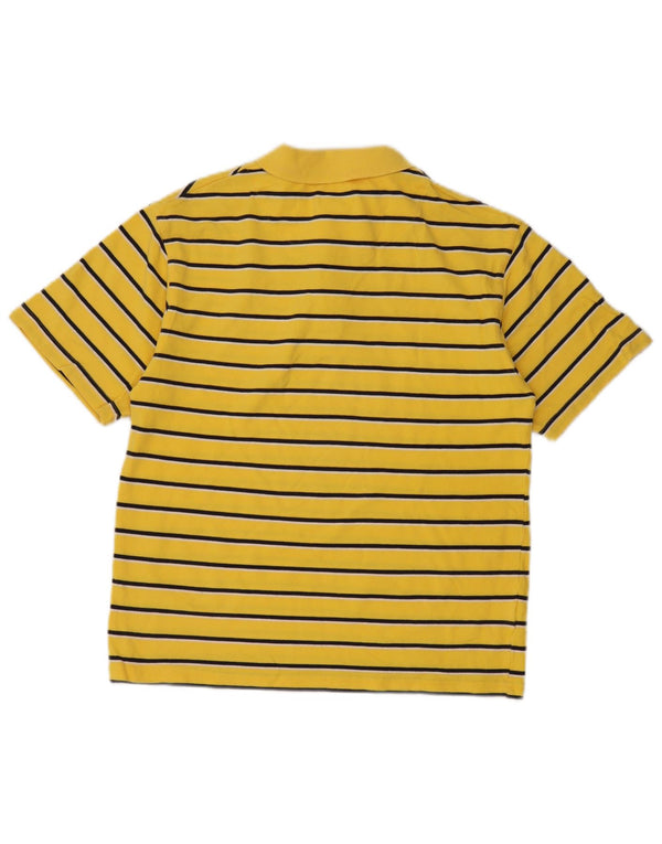 Polo Izod da bambino 13-14 anni in cotone a righe grandi gialle
