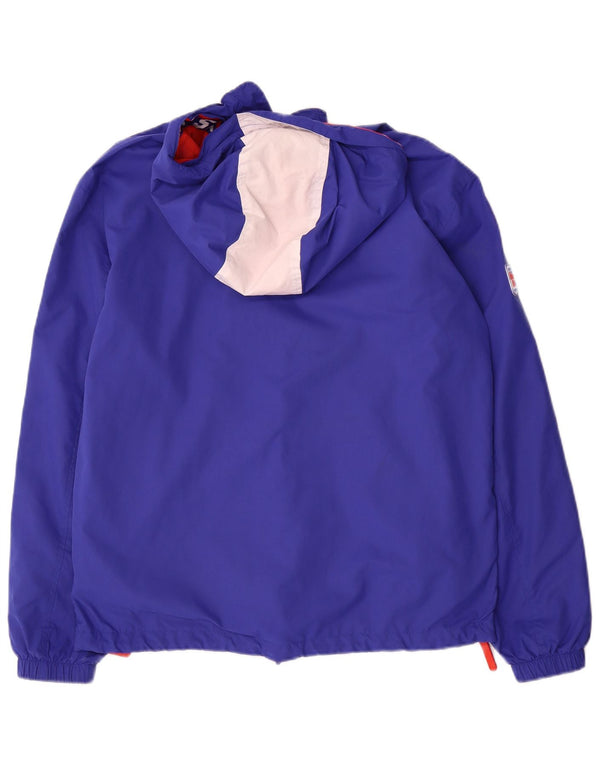 Giacca anorak da uomo con cappuccio grafico Superdry UK 36 Small Blue Colourblock