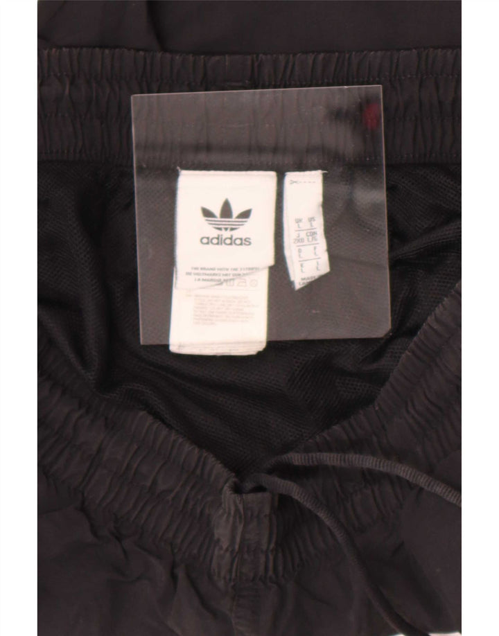Pantaloncini sportivi da uomo Adidas grandi in nylon nero