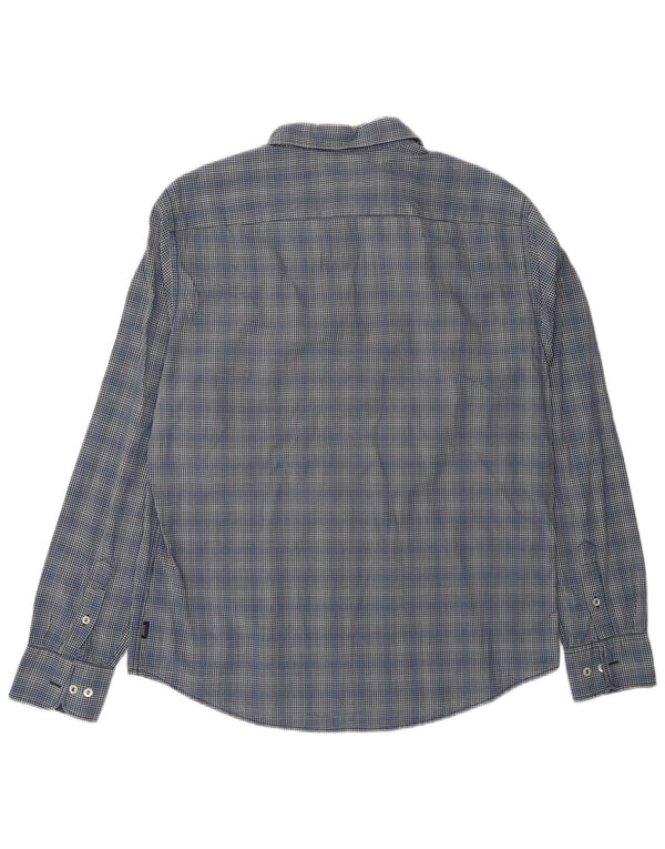 Camicia da uomo Armani Jeans XL a quadretti blu navy