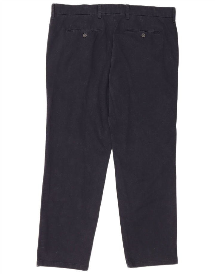 Pantaloni chino dritti vestibilità regolare da uomo Marks & Spencer W38 L29 Blu Navy