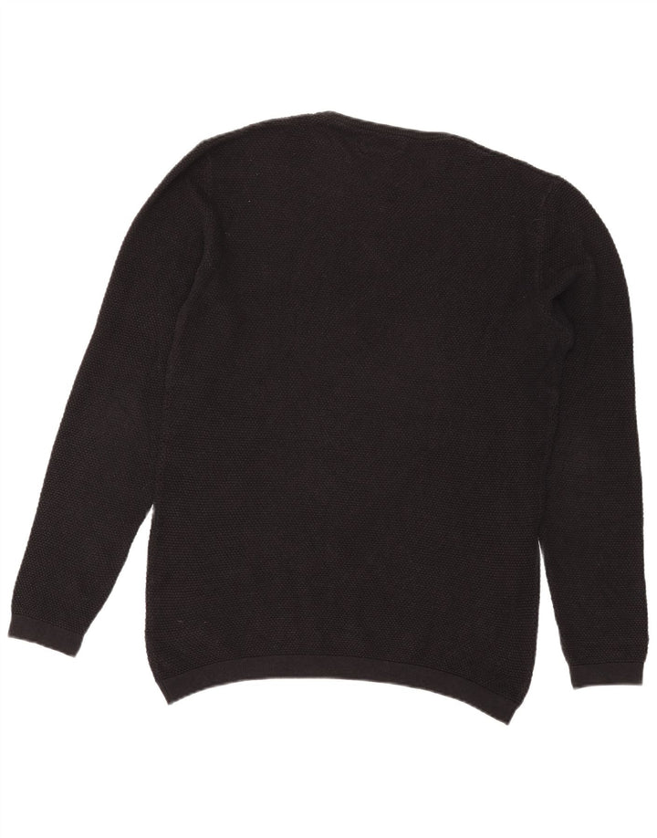 Maglione maglione girocollo da uomo Zara grande nero