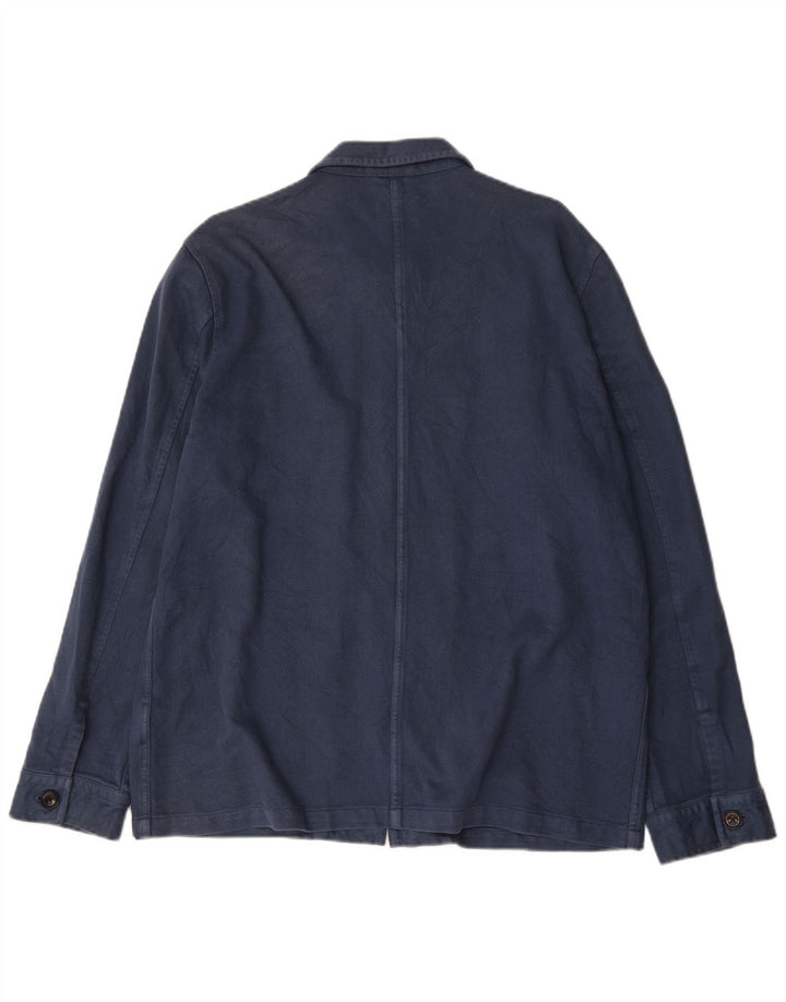 Giacca utility da uomo Nudie Jeans UK 40 grande cotone blu