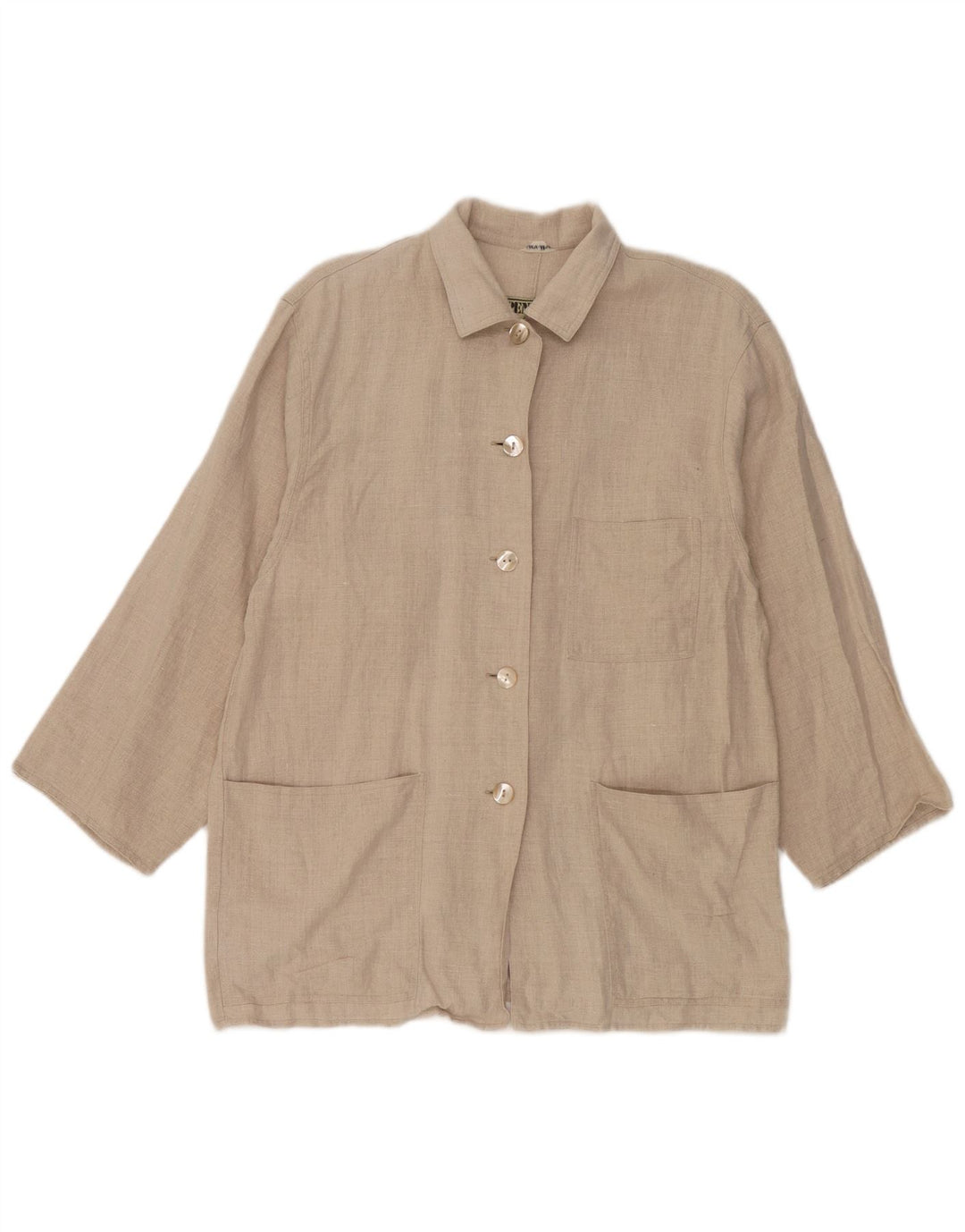 Giacca utility oversize da donna Penny Black IT 44 Lino beige medio