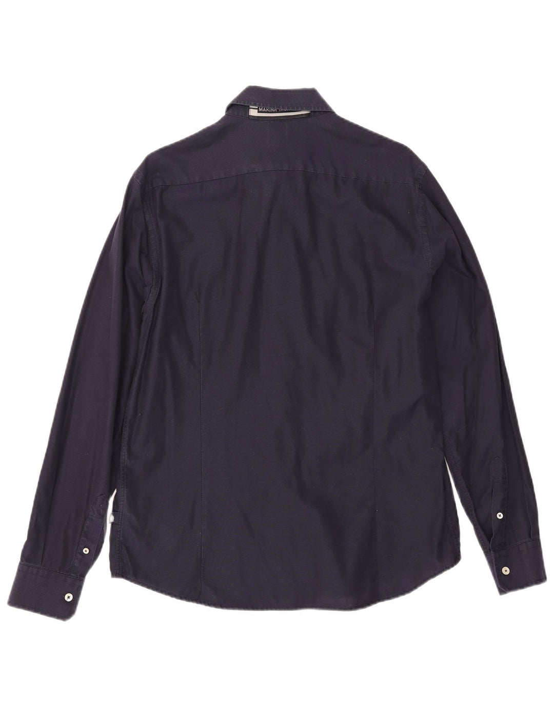 MARINA YACHTING Camicia da uomo taglia 42 grande cotone blu navy