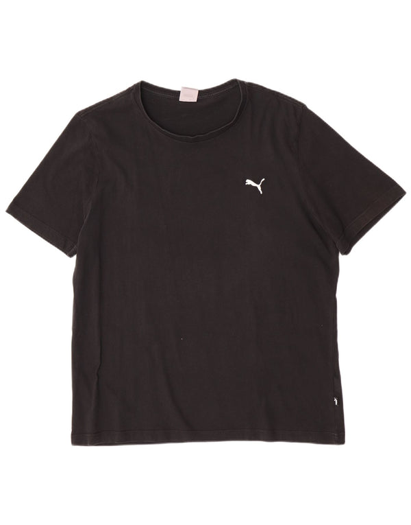 T-shirt da uomo Puma Top XL in cotone nero