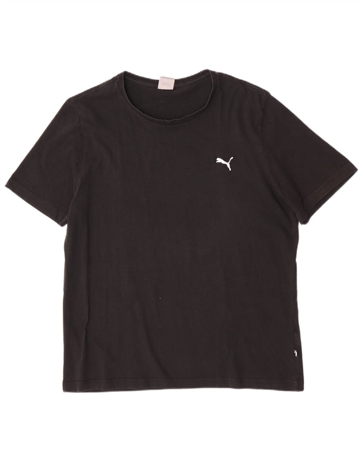 T-shirt da uomo Puma Top XL in cotone nero