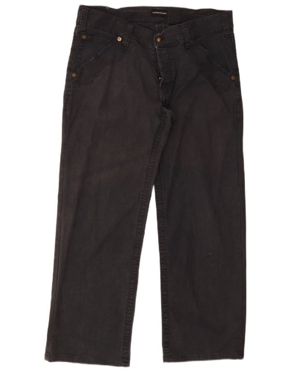 Pantaloni casual dritti da uomo Emporio Armani W36 L29 Grigi
