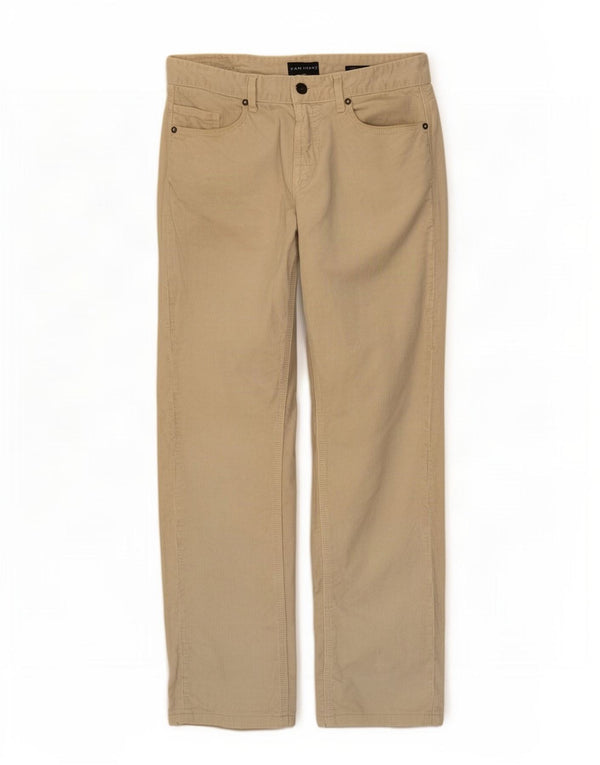 Pantaloni dritti in velluto a coste da uomo Zara EU 40 medio W31 L28 Beige