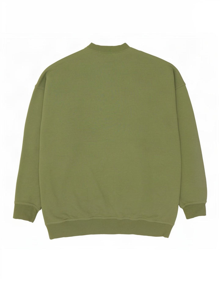 Felpa da uomo Nike Loose Fit, maglione piccolo, cotone verde