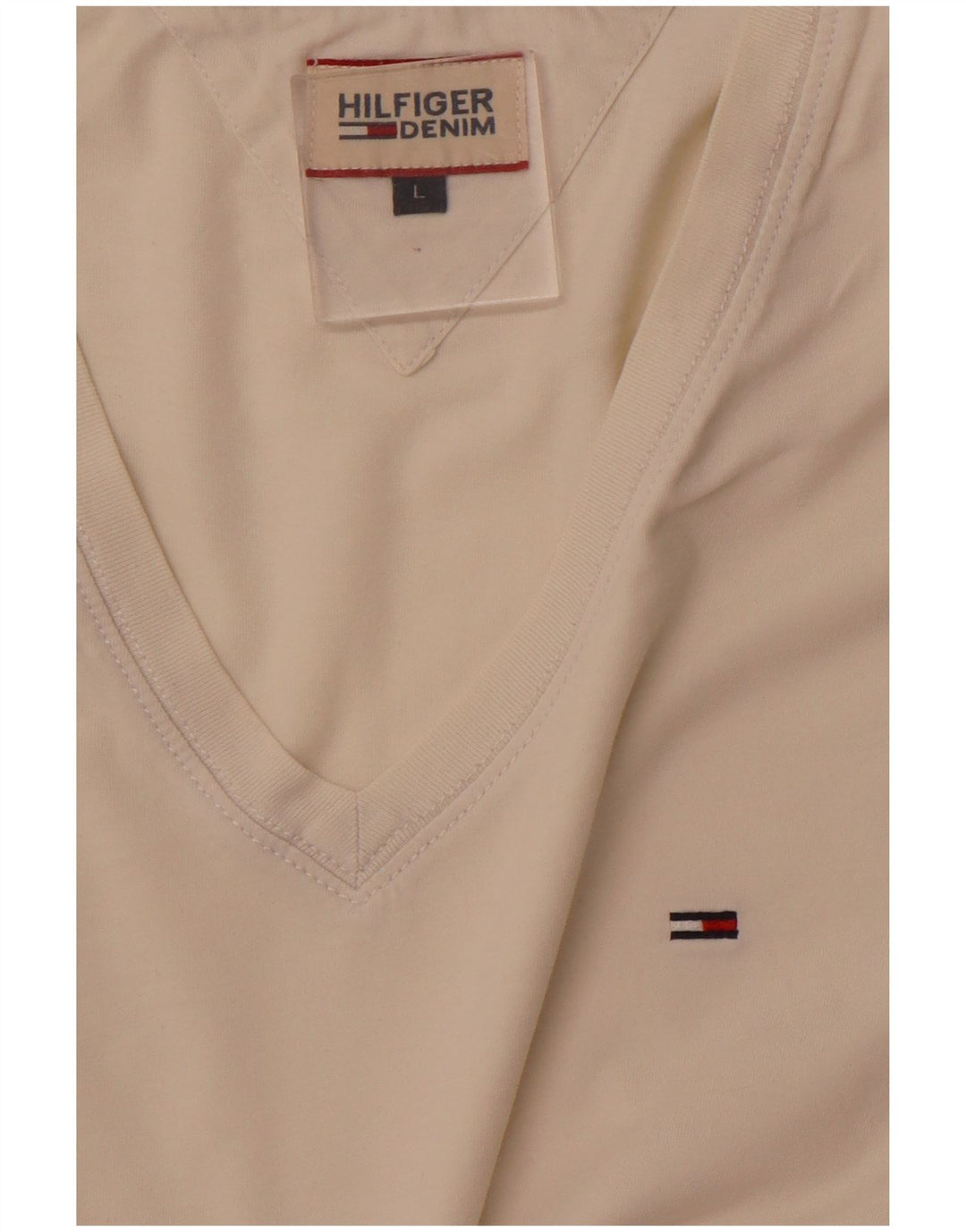 TOMMY HILFIGER T-shirt da uomo grande bianca