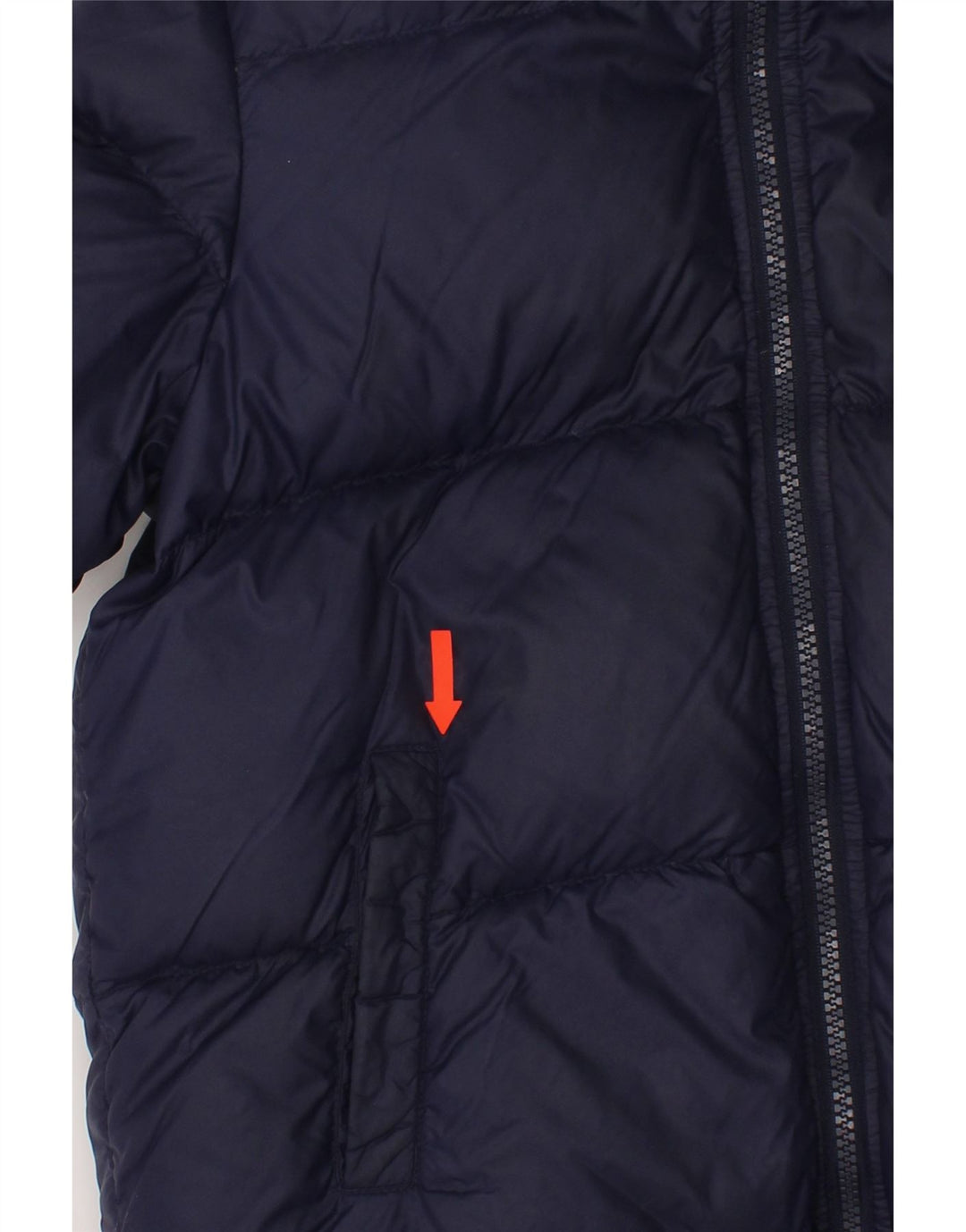DIESEL Boys Hooded Padded Jacket 7-8 Years Navy Blue Nylon Vintage Diesel and Second-Hand Diesel from Messina Hembry 