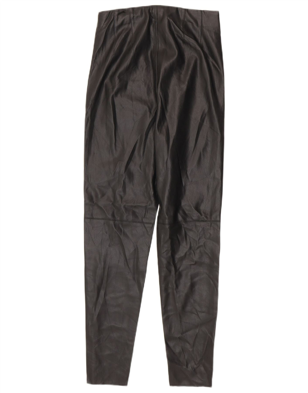 Leggings Zara da donna in ecopelle medi W28 L27 poliuretano nero
